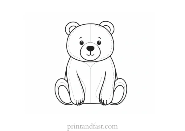 cute Bear Coloring Page