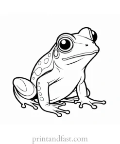 cute baby frog coloring page