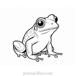 cute baby frog coloring page