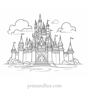 cute coloring page for Disney fans