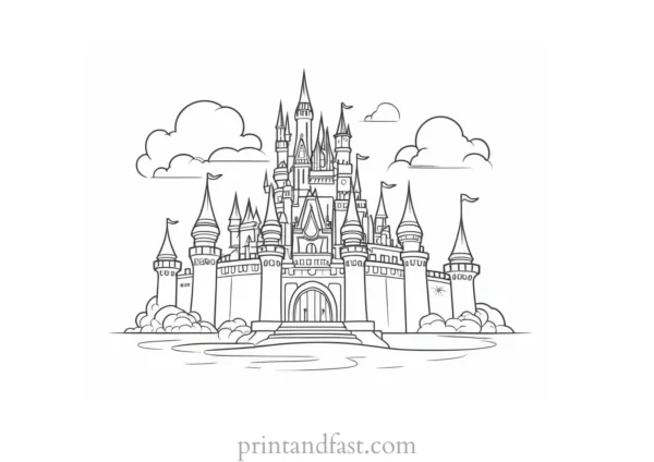 cute coloring page for Disney fans