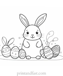 cute coloring page for Easter