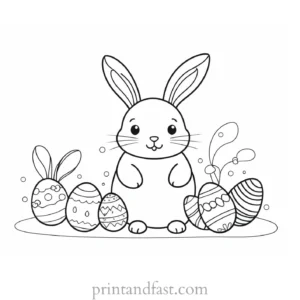 cute coloring page for Easter