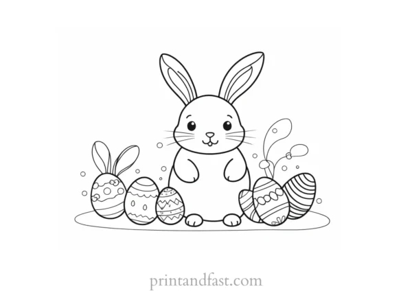 cute coloring page for Easter