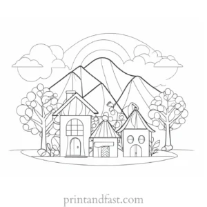 cute coloring page for advanced