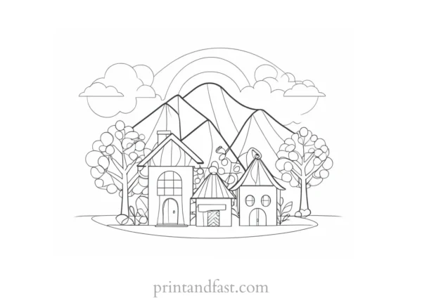 cute coloring page for advanced