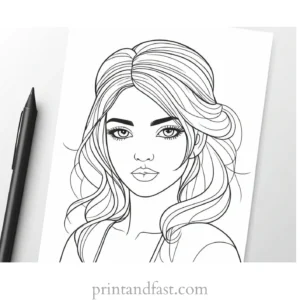 cute coloring page for art lovers