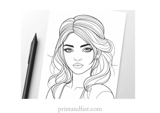 cute coloring page for art lovers