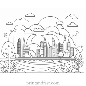 cute coloring page for beginners