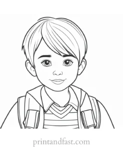 cute coloring page for boys