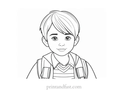 cute coloring page for boys