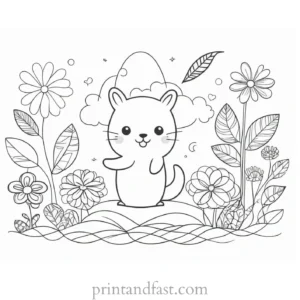 cute coloring page for creativity