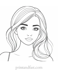 cute coloring page for girls