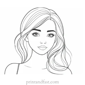 cute coloring page for girls