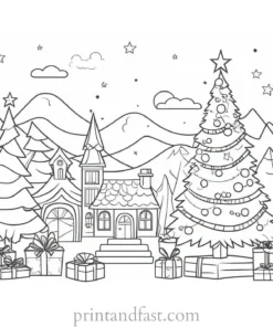 cute coloring page for holidays