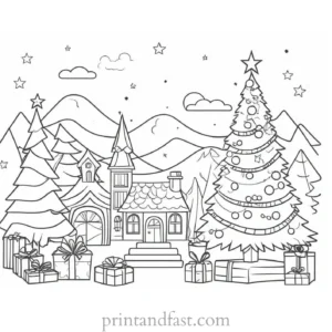 cute coloring page for holidays