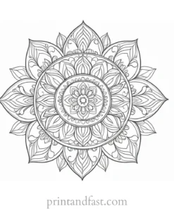 cute coloring page for mandalas