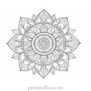 cute coloring page for mandalas