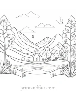 cute coloring page for mindfulness