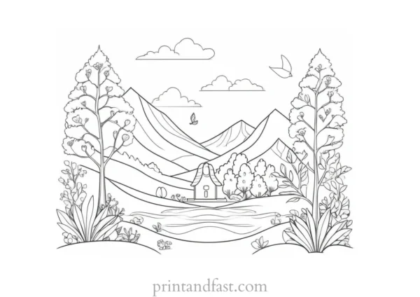 cute coloring page for mindfulness