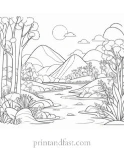 cute coloring page for nature lovers