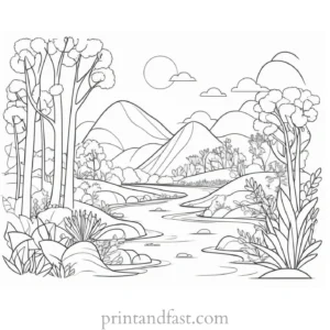 cute coloring page for nature lovers