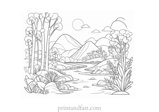 cute coloring page for nature lovers