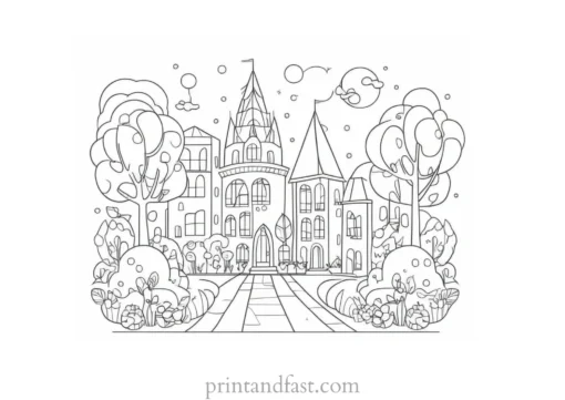 cute coloring page for stress relief