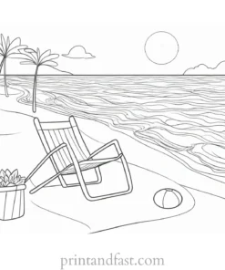 cute coloring page for summer