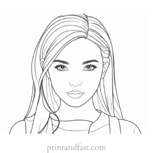 cute coloring page for teenagers