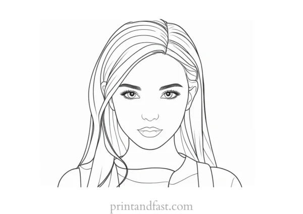 cute coloring page for teenagers