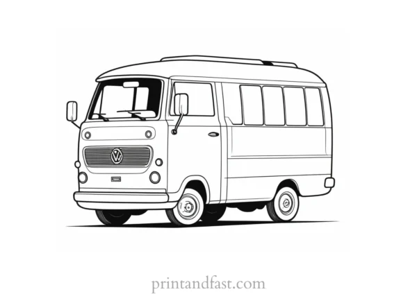 cute coloring page for vehicles