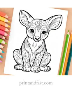 cute coloring page for wildlife