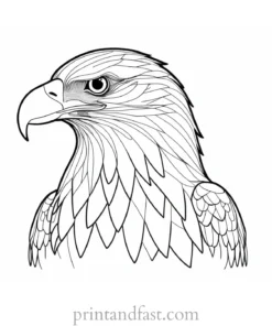 cute eagle coloring page