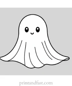 cute ghost coloring page