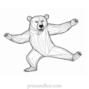 dancing Bear Coloring Page