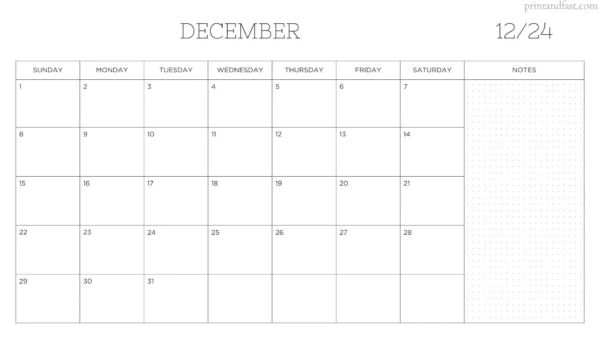 december 2024 calendar printable 4