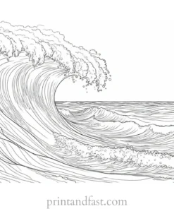 detailed ocean coloring page