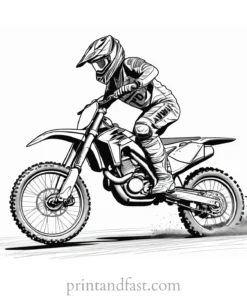 dirt bike coloring page competition