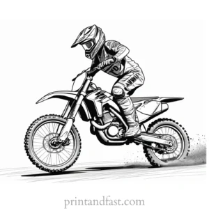 dirt bike coloring page competition