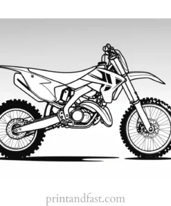 dirt bike coloring page for adults