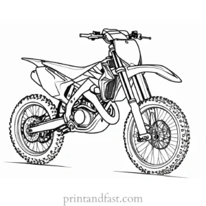 dirt bike coloring page free