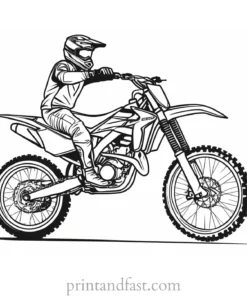 dirt bike coloring page online