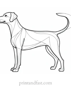 dog coloring page art