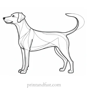 dog coloring page art