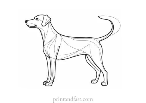 dog coloring page art