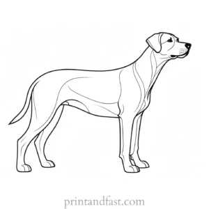 dog coloring page breed specific