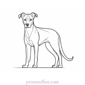 dog coloring page creative