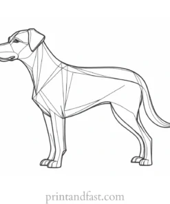 dog coloring page design