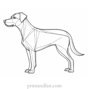 dog coloring page design